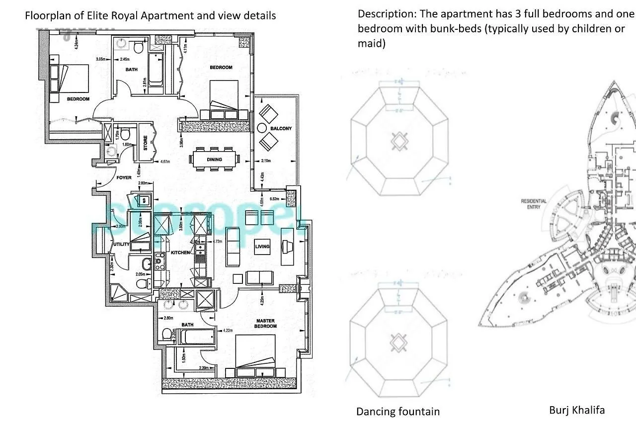 דובאי Elite Royal Apartment - Burj Residences T5 | Diamond